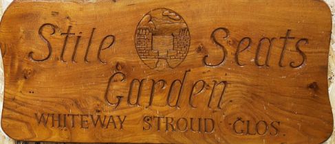 The estate of Peter & Joy Evans of Whiteway, Stroud - 'Stile Garden Seats, Whiteway, Stroud, Glos'