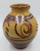 The estate of Peter & Joy Evans of Whiteway, Stroud - Large Winchcombe Studio Pottery jug with miss