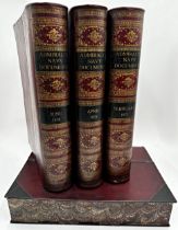Set of four good quality toleware jappaned boxes in the form of books, with well painted finish