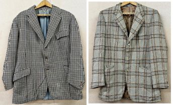 Two bespoke tweed jackets by Isaac Walton's and Cooling Lawrence & Wells