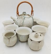 The estate of Peter & Joy Evans of Whiteway, Stroud - Bridget Drakeford studio pottery part tea ser