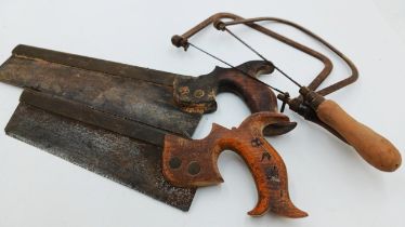 The estate of Peter & Joy Evans of Whiteway, Stroud - Collection of mainly Whiteway group saws to i