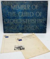 The estate of Peter & Joy Evans of Whiteway, Stroud- 'Member of the Guild of Gloucestershire Crafts