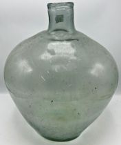 Large antique glass carboy, 41cm high