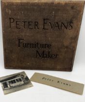 The estate of Peter & Joy Evans of Whiteway, Stroud - 'Peter Evans, Furniture Maker', Peter Evans'