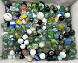Collection of antique and later glass marbles