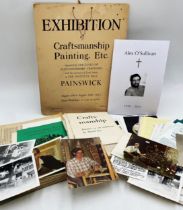 The estate of Peter & Joy Evans of Whiteway, Stroud - Various Craft group ephemera from exhibitions