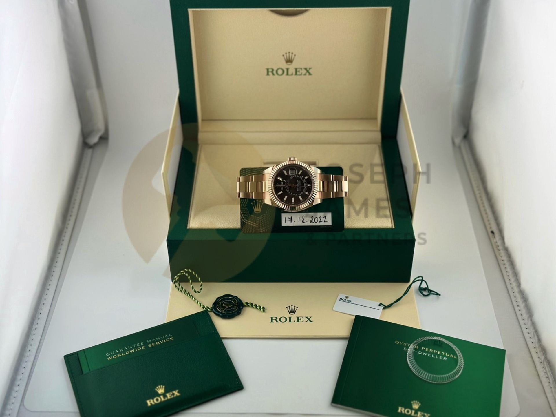 (Reserve Met) ROLEX SKY-DWELLER EVEROSE GOLD WITH CHOCOLATE DAIL (DECEMBER 2022) *BEAT THE WAIT* - Image 2 of 26