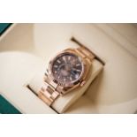 (Reserve Met) ROLEX SKY-DWELLER EVEROSE GOLD WITH CHOCOLATE DAIL (DECEMBER 2022) *BEAT THE WAIT*