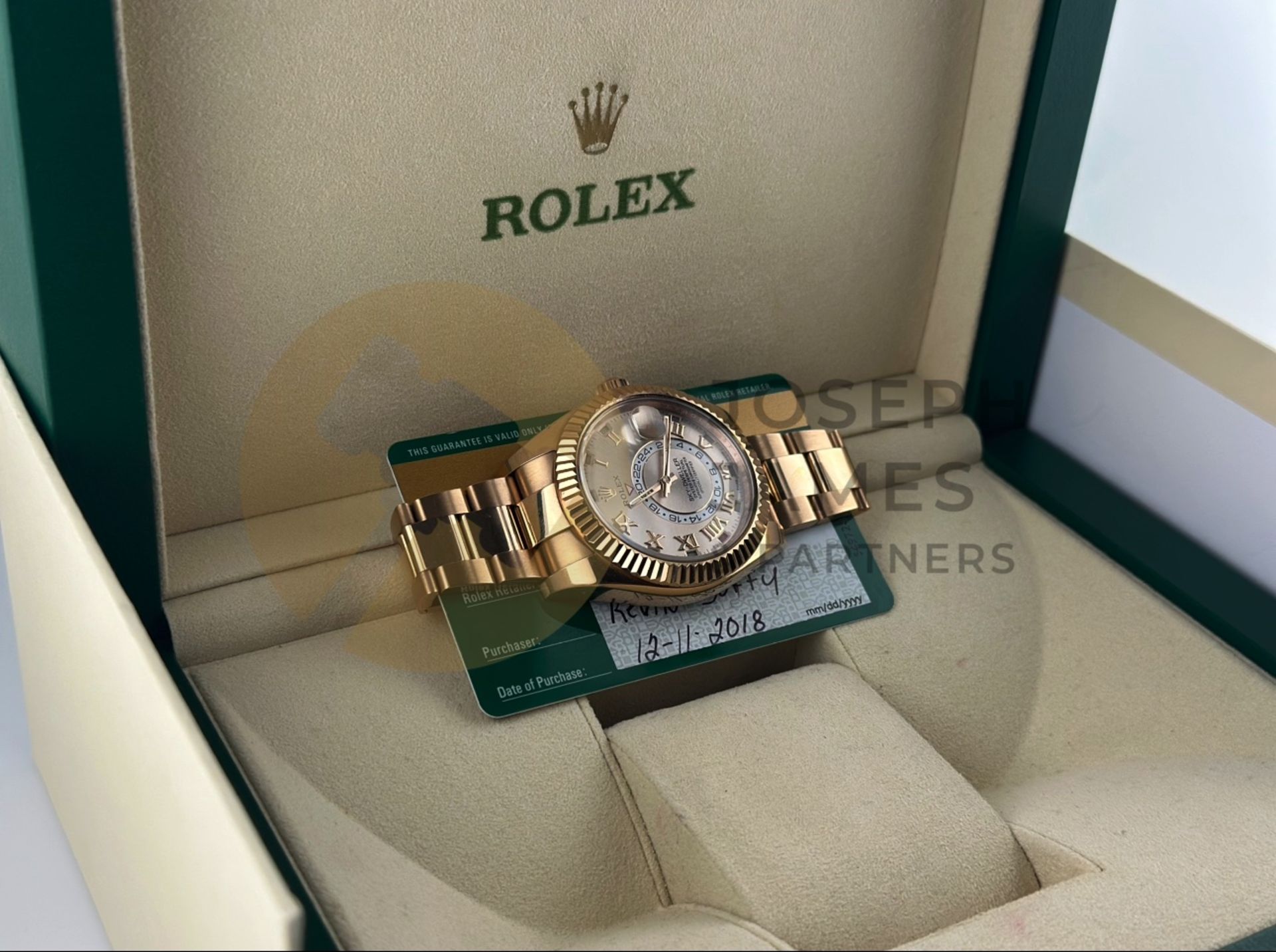 (ON SALE) ROLEX SKY-DWELLER *18CT EVEROSE GOLD* 42MM SUNBURST DIAL (2018 DISCONTINUED MODEL) *NO VAT - Bild 26 aus 33