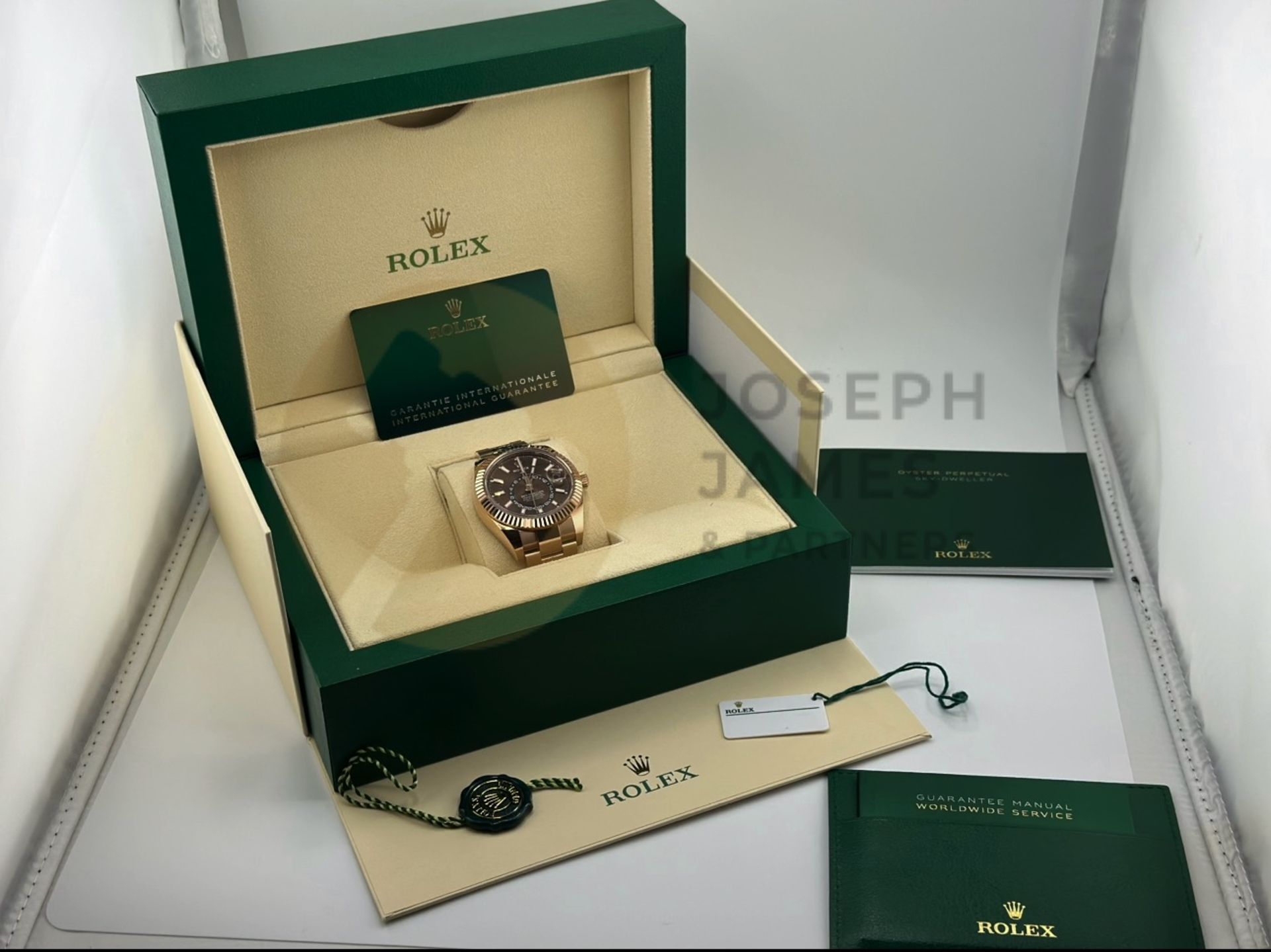 (Reserve Met) ROLEX SKY-DWELLER EVEROSE GOLD WITH CHOCOLATE DAIL (DECEMBER 2022) *BEAT THE WAIT* - Image 3 of 26