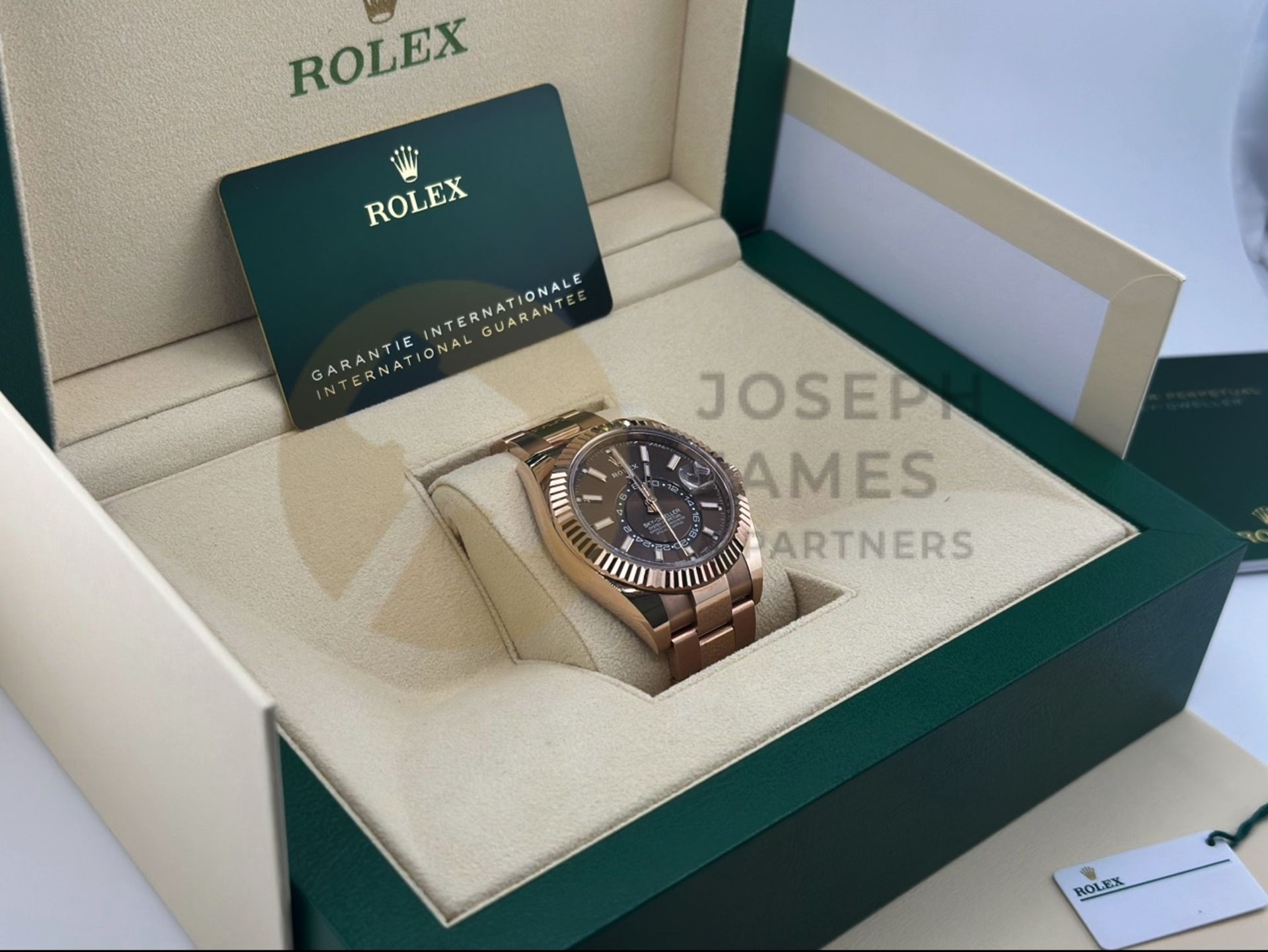 (Reserve Met) ROLEX SKY-DWELLER EVEROSE GOLD WITH CHOCOLATE DAIL (DECEMBER 2022) *BEAT THE WAIT* - Image 6 of 26