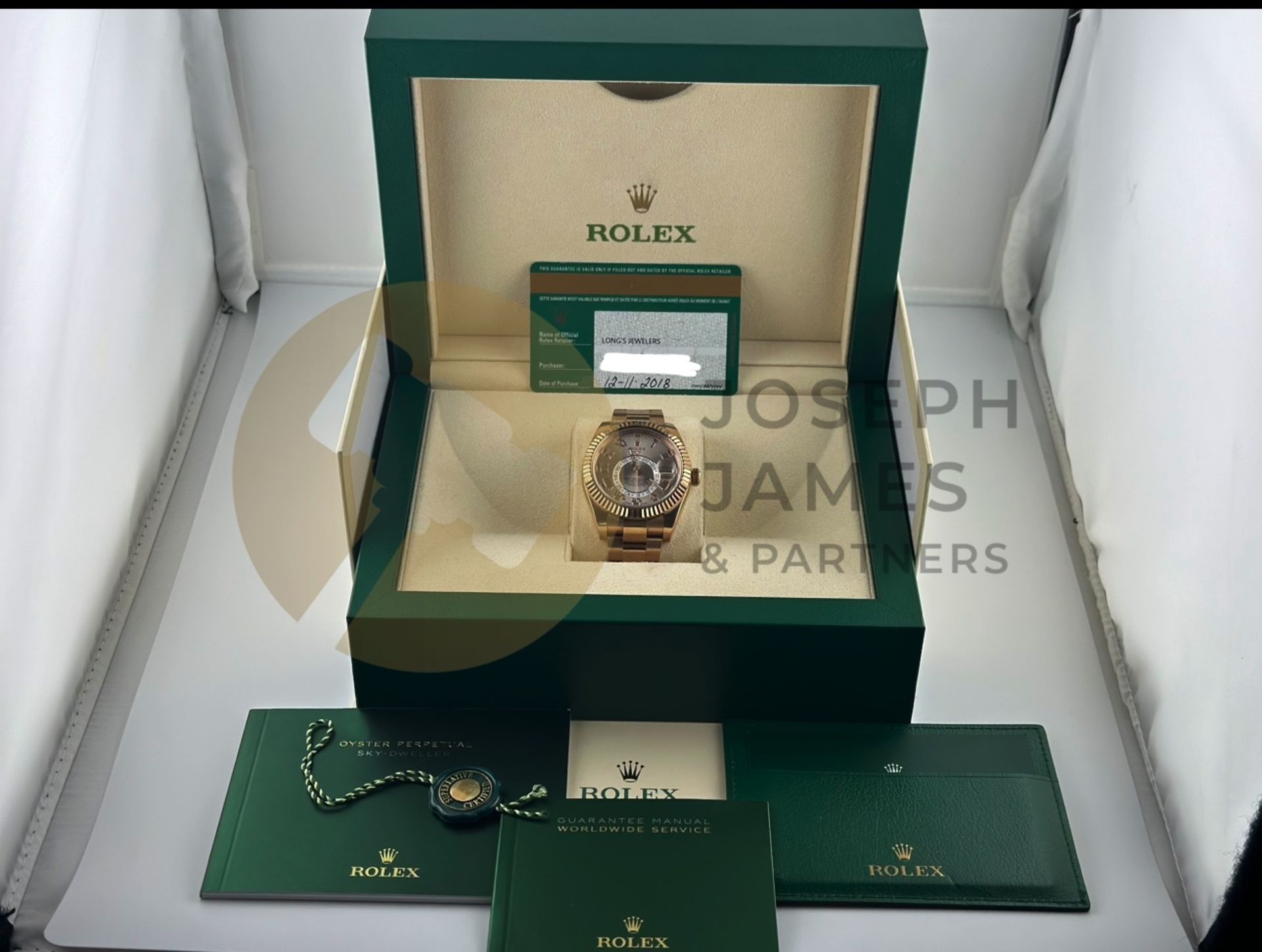 (ON SALE) ROLEX SKY-DWELLER *18CT EVEROSE GOLD* 42MM SUNBURST DIAL (2018 DISCONTINUED MODEL) *NO VAT - Bild 32 aus 33