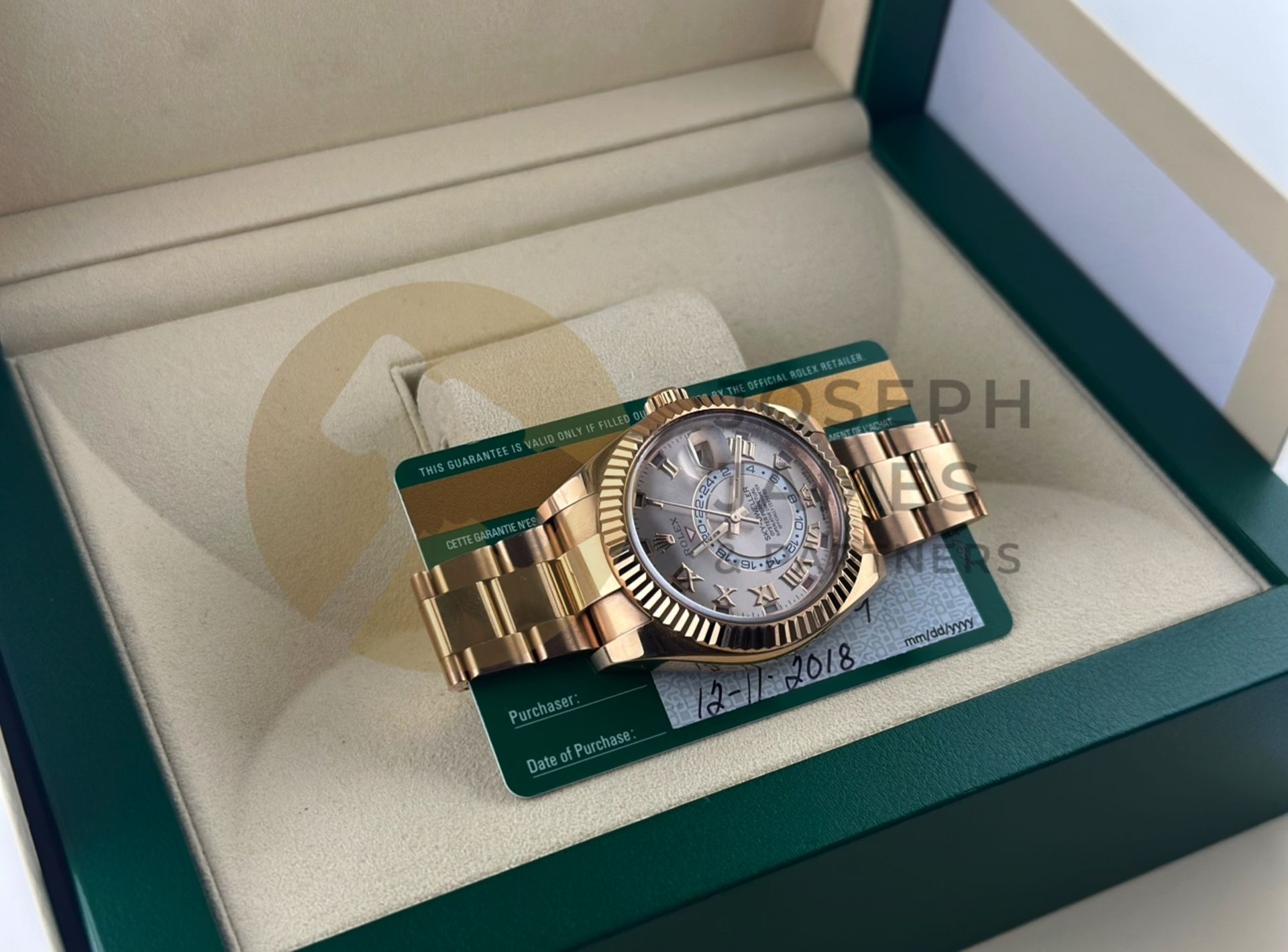 (ON SALE) ROLEX SKY-DWELLER *18CT EVEROSE GOLD* 42MM SUNBURST DIAL (2018 DISCONTINUED MODEL) *NO VAT - Bild 31 aus 33