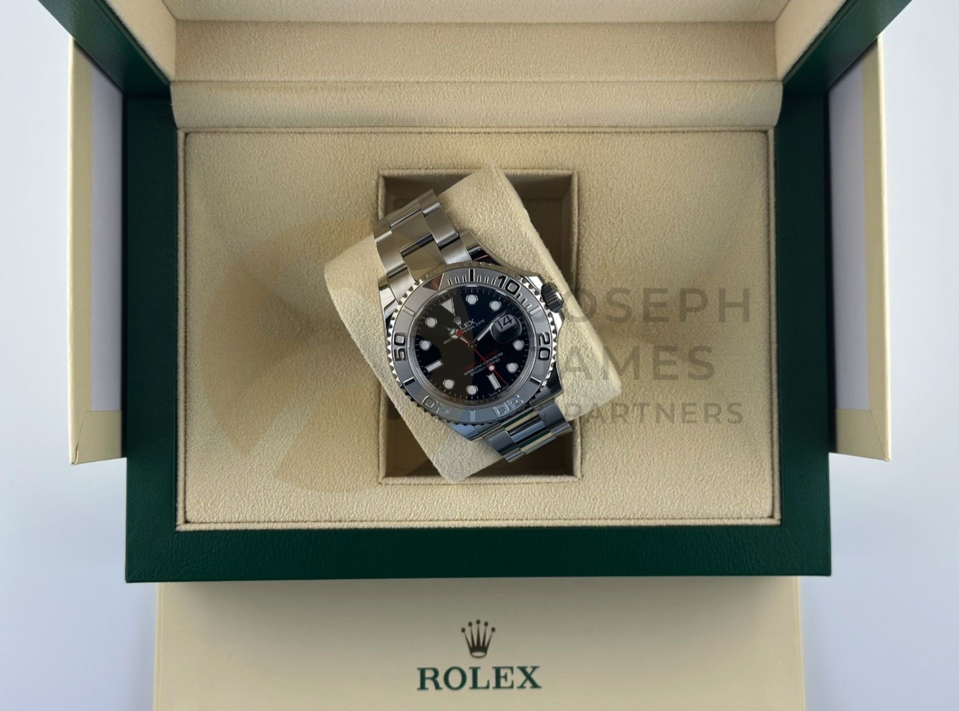 (ON SALE) ROLEX YACHT-MASTER *40MM PLATINUM & OYSTER STEEL* (AUGUST 2023 -UNWORN) *BRIGHT BLUE DIAL* - Image 26 of 48