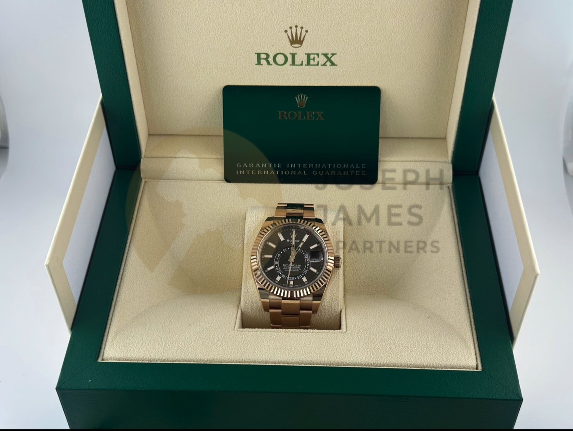 (Reserve Met) ROLEX SKY-DWELLER EVEROSE GOLD WITH CHOCOLATE DAIL (DECEMBER 2022) *BEAT THE WAIT* - Image 17 of 26