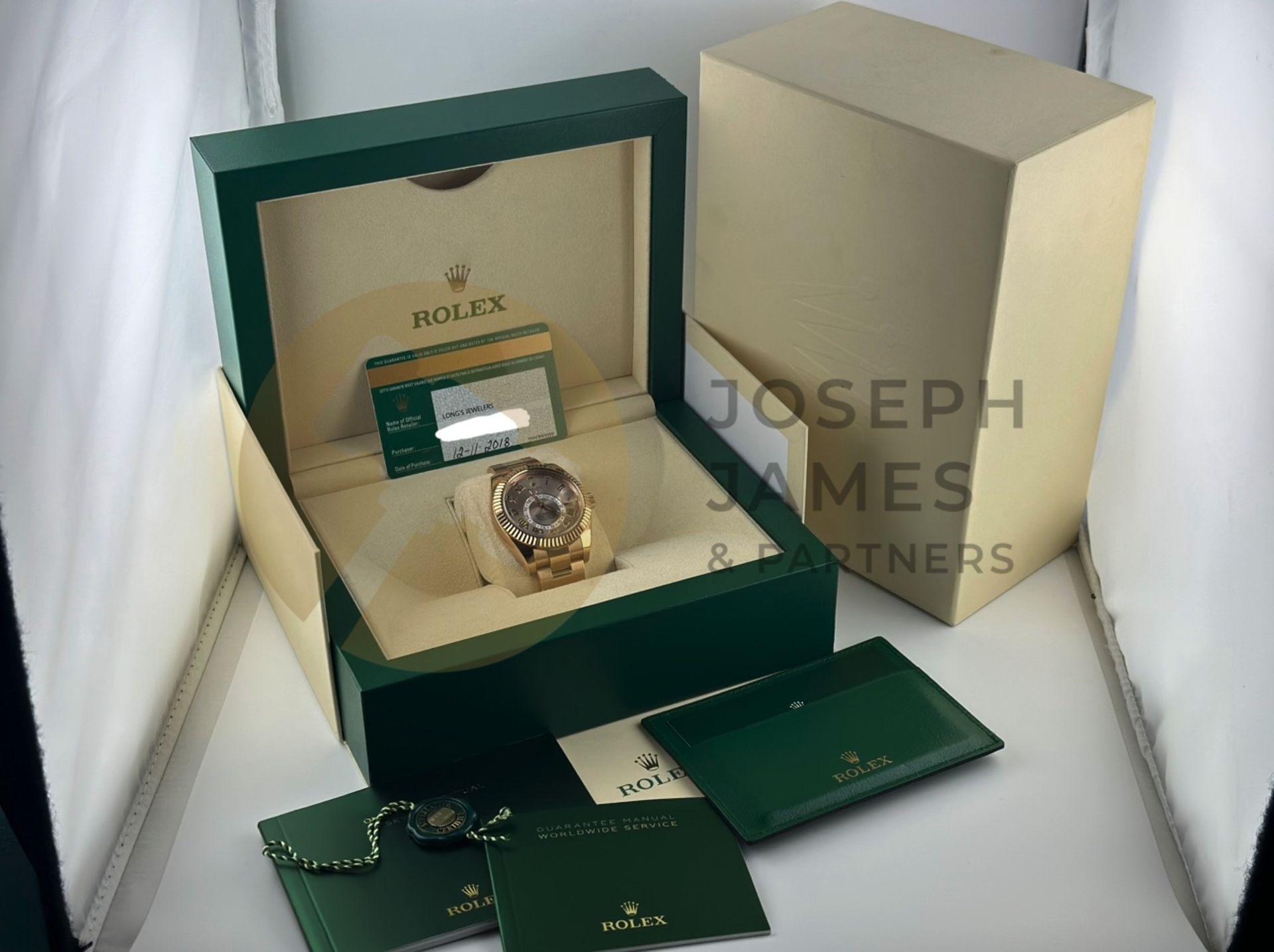 (ON SALE) ROLEX SKY-DWELLER *18CT EVEROSE GOLD* 42MM SUNBURST DIAL (2018 DISCONTINUED MODEL) *NO VAT - Bild 33 aus 33