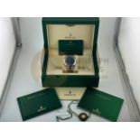 ROLEX DATEJUST 41mm OYSTERSTEEL - AZZURRO BLUE DAIL (DECEMBER 2022) COMPLETE SET INC WARRANTY CARD