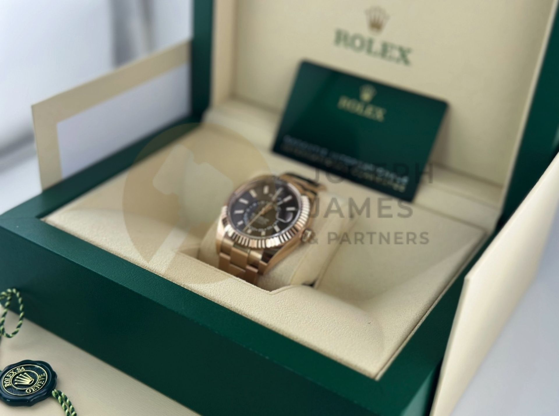 (Reserve Met) ROLEX SKY-DWELLER EVEROSE GOLD WITH CHOCOLATE DAIL (DECEMBER 2022) *BEAT THE WAIT* - Image 16 of 26