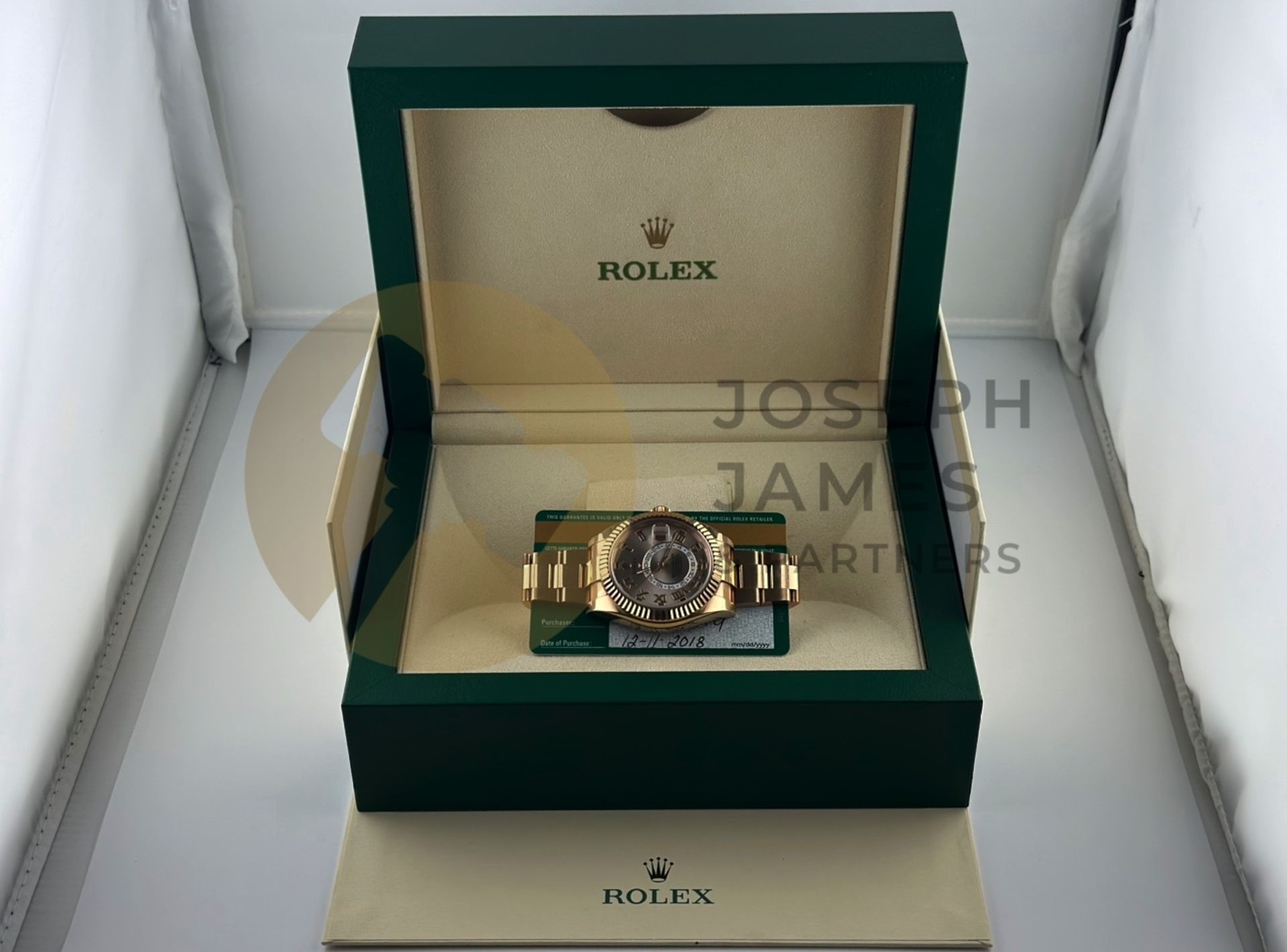 (ON SALE) ROLEX SKY-DWELLER *18CT EVEROSE GOLD* 42MM SUNBURST DIAL (2018 DISCONTINUED MODEL) *NO VAT - Bild 28 aus 33