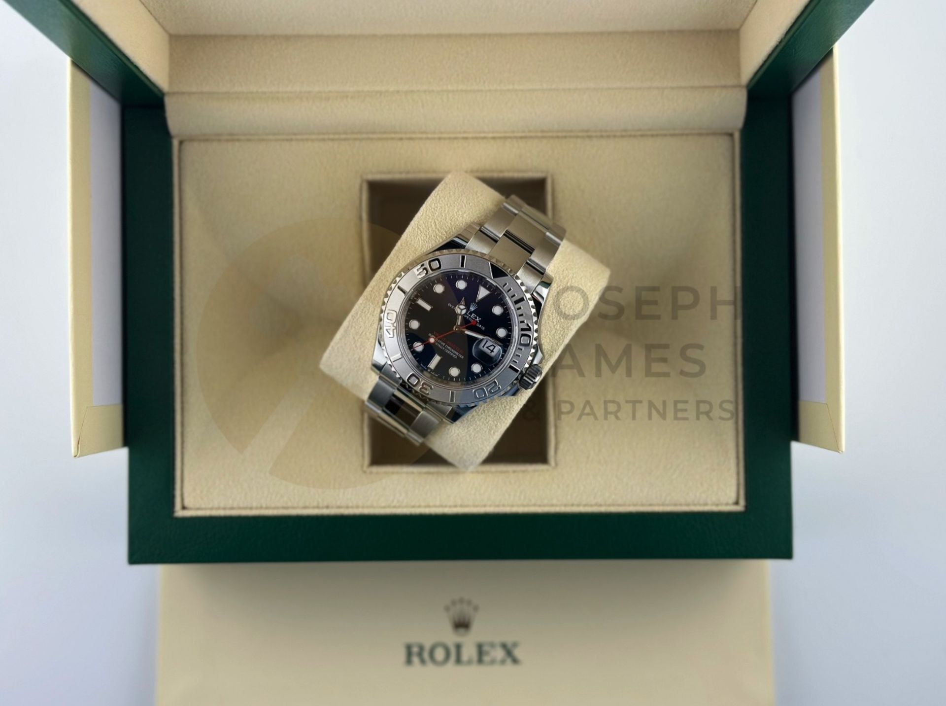 (ON SALE) ROLEX YACHT-MASTER *40MM PLATINUM & OYSTER STEEL* (AUGUST 2023 -UNWORN) *BRIGHT BLUE DIAL* - Image 27 of 48