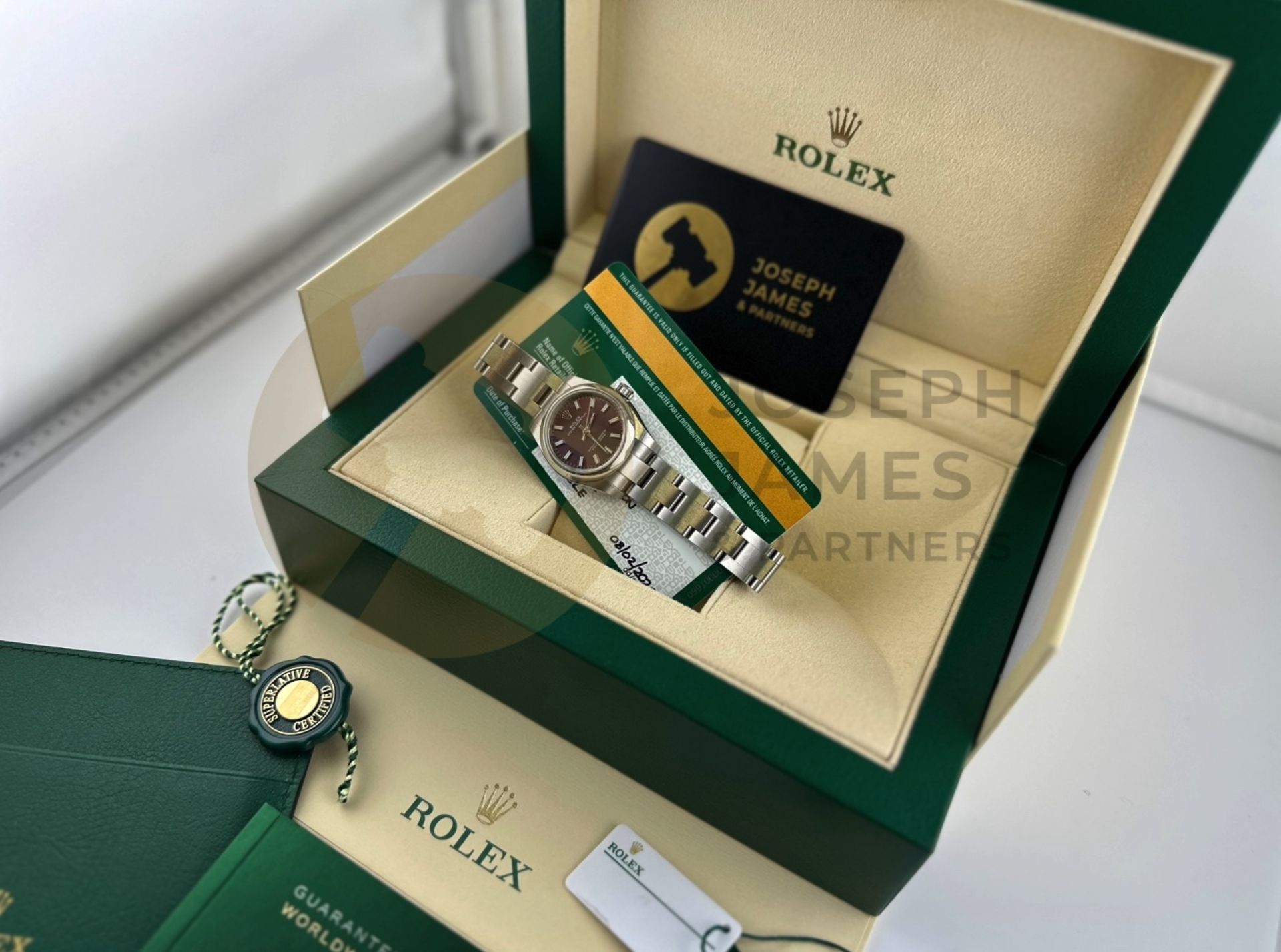 ROLEX OYSTER PERPETUAL 26MM *PURPLE GRAPE DIAL* (2020) OYSTER STEEL *IDEAL CHRISTMAS GIFT* - Image 22 of 22