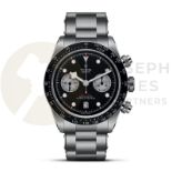 TUDOR BLACK BAY CHRONO (MAY 2022 MODEL) 41MM BLACK DIAL *STEEL SPORTS WATCH - SATIN FINISH*