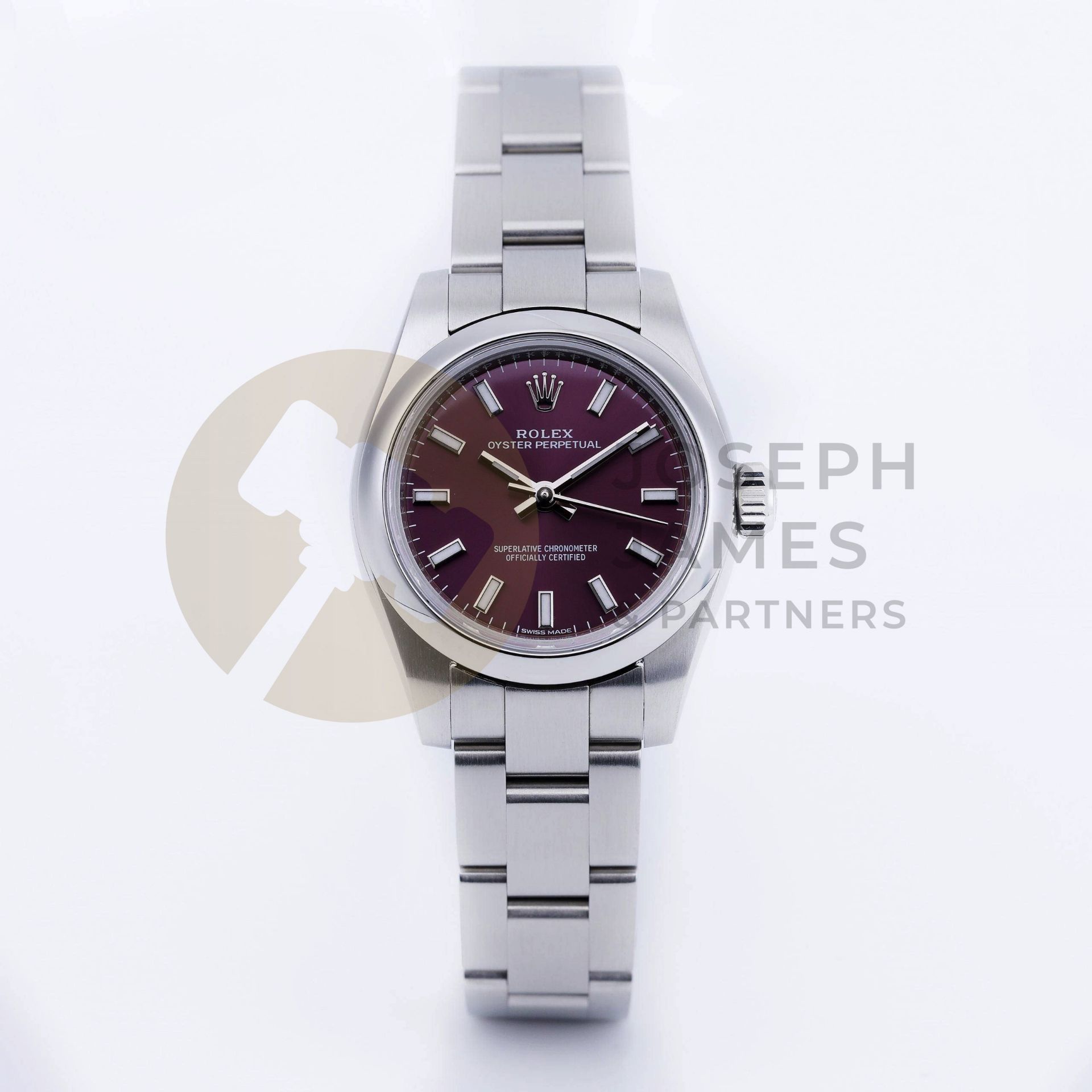 ROLEX OYSTER PERPETUAL 26MM *PURPLE GRAPE DIAL* (2020) OYSTER STEEL *IDEAL CHRISTMAS GIFT*