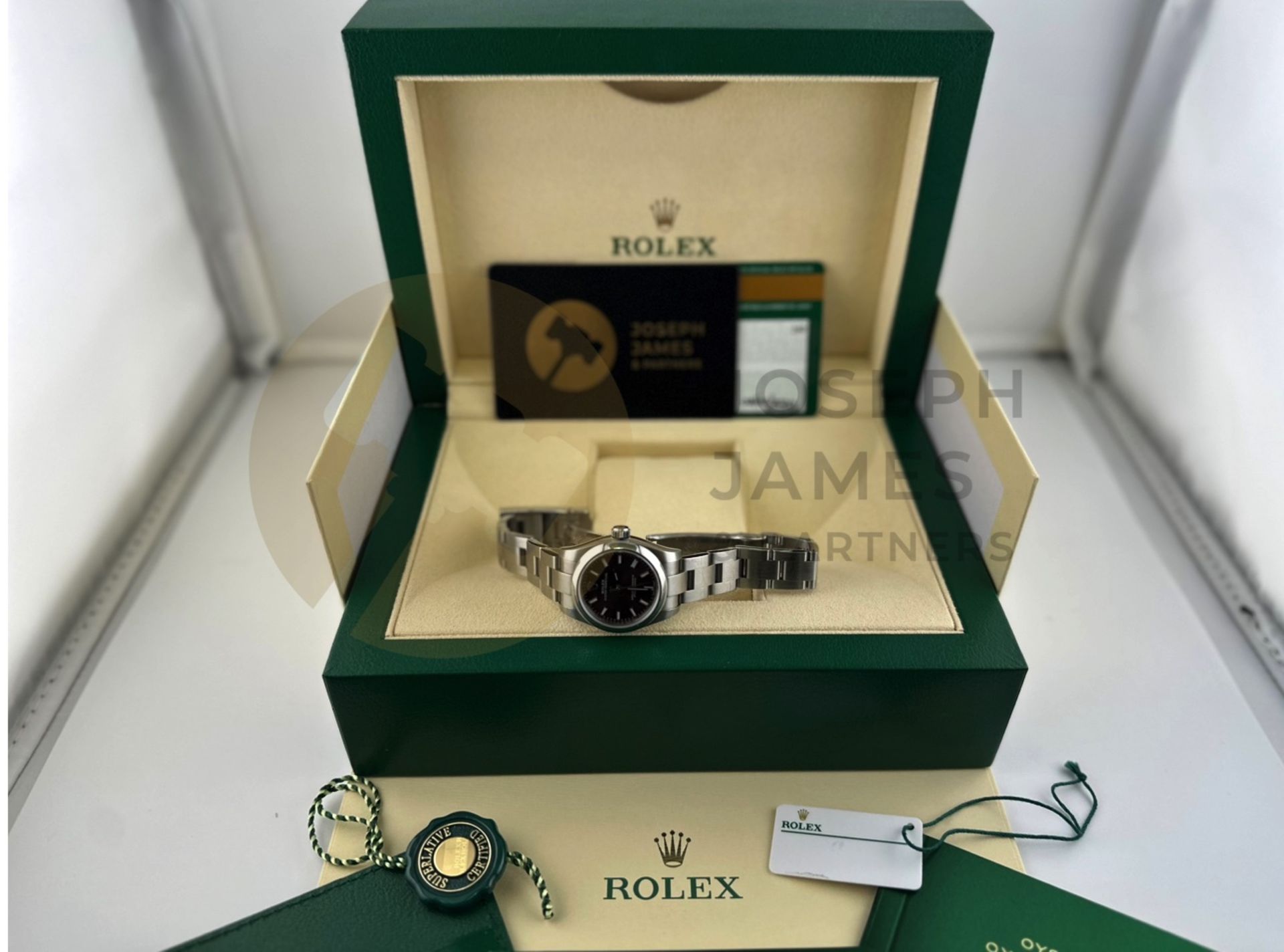 ROLEX OYSTER PERPETUAL 26MM *PURPLE GRAPE DIAL* (2020) OYSTER STEEL *IDEAL CHRISTMAS GIFT* - Image 15 of 22