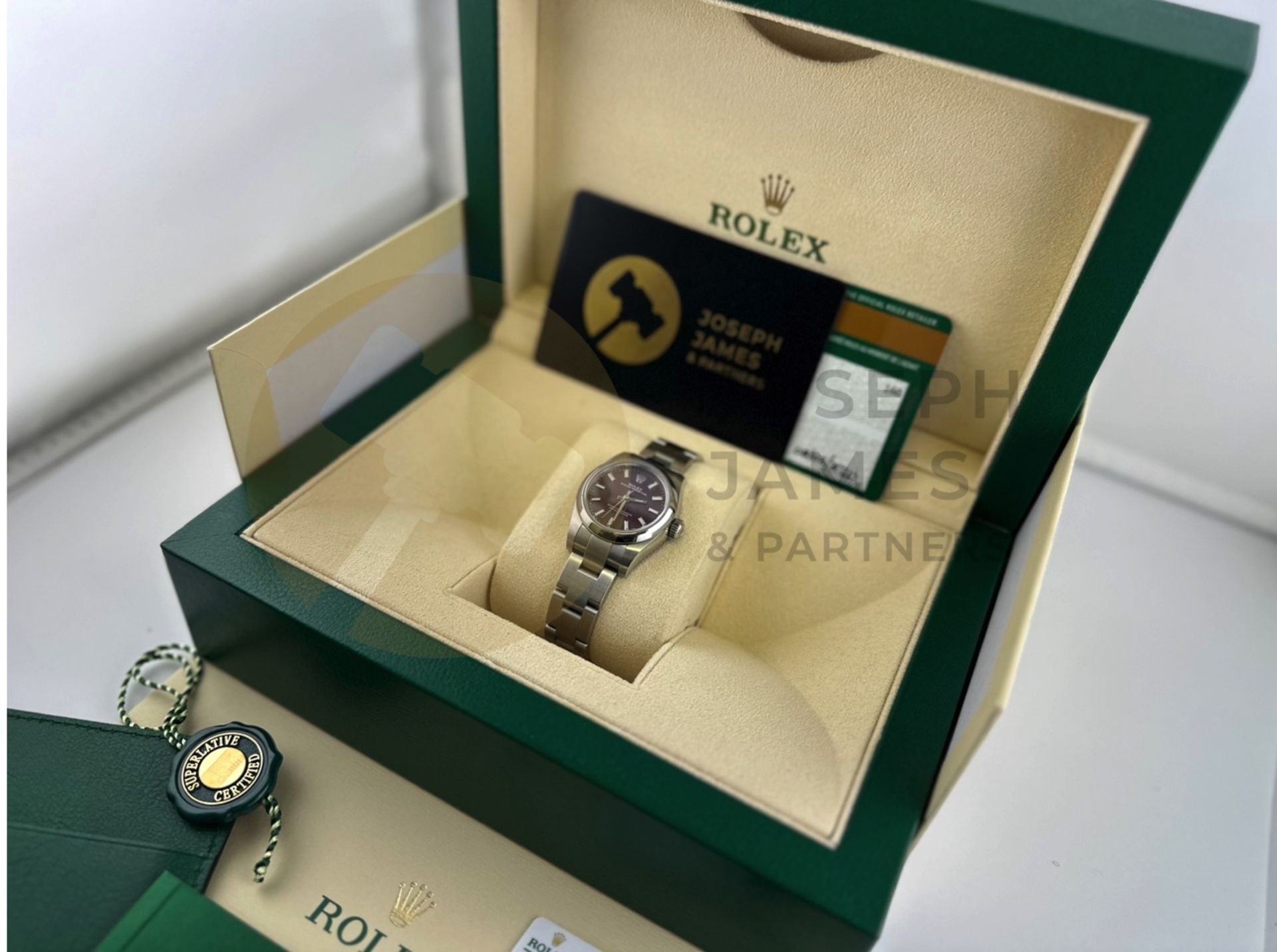 ROLEX OYSTER PERPETUAL 26MM *PURPLE GRAPE DIAL* (2020) OYSTER STEEL *IDEAL CHRISTMAS GIFT* - Image 9 of 22