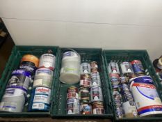 30 x Tins Of Various Paints, Primers, Non Drip Gloss, Undercoats & More As Seen In Photos