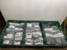 90 x Bags Of Various Pins, Nails, Staples Etc. As Seen In Photos