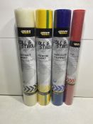 12 x Rolls Of Various Everbuild Protection Film - See Description