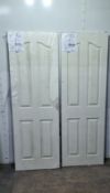 2 x XL Joinery Sentinel WM4P27FD Fire Doors 1981mm x 686mm 44mm