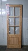 Ex Display KBDS Dorset Bevelled Glass Clear Pine Door