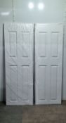2 x Premdor 4 Panel Moulded Internal Door 1985mm x 685mm x 35mm