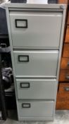 4 Drawer Metal Filing Cabinet *Missing Key*