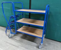 Heavy Duty Step Tray Trolley