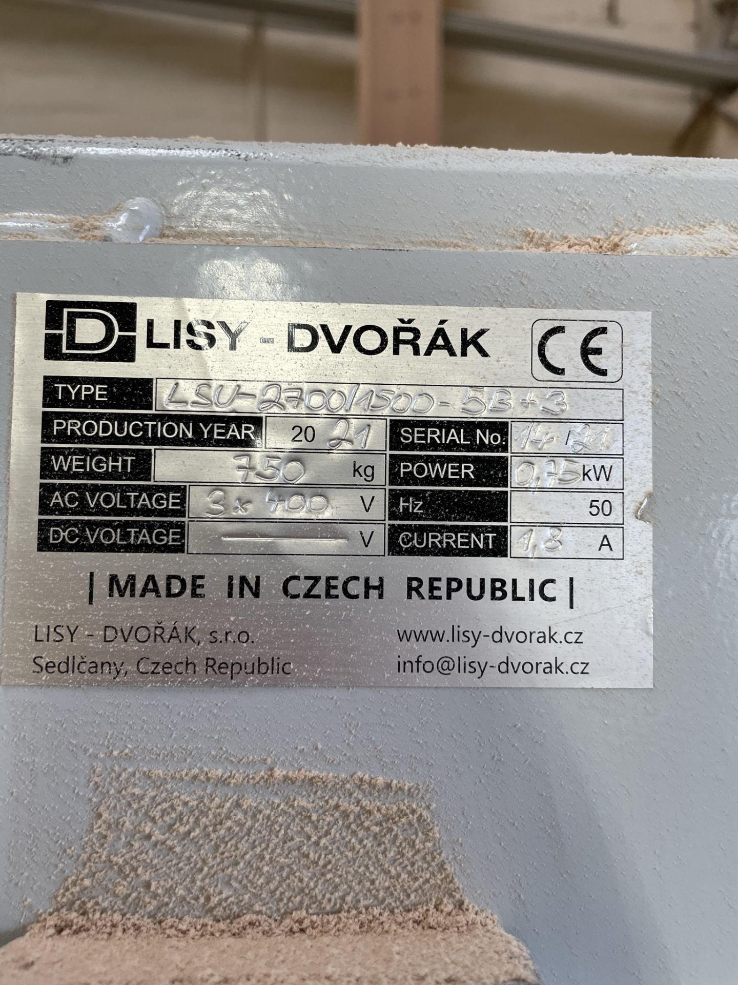 Lisy-Dvorak LSU-2700/1500-5343 Universal Raster Press/Clamp | YOM: 2021 - Image 3 of 6