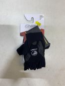 4 x Pairs Of Chiba Teamglove Size 7 Fingerless Cycling Gloves - Black