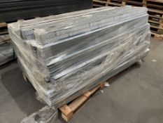 2 x Pallets of 16 Packs (15pcs) Aluminium Fence Central Frames | Slate | 2000mm in Length