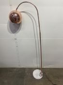 2 x Copper Effect Spot Light Floor Lamps