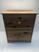 Wooden 2 Drawer Cabinet