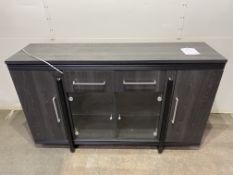 Large Grey Wooden Sideboard Cabinet