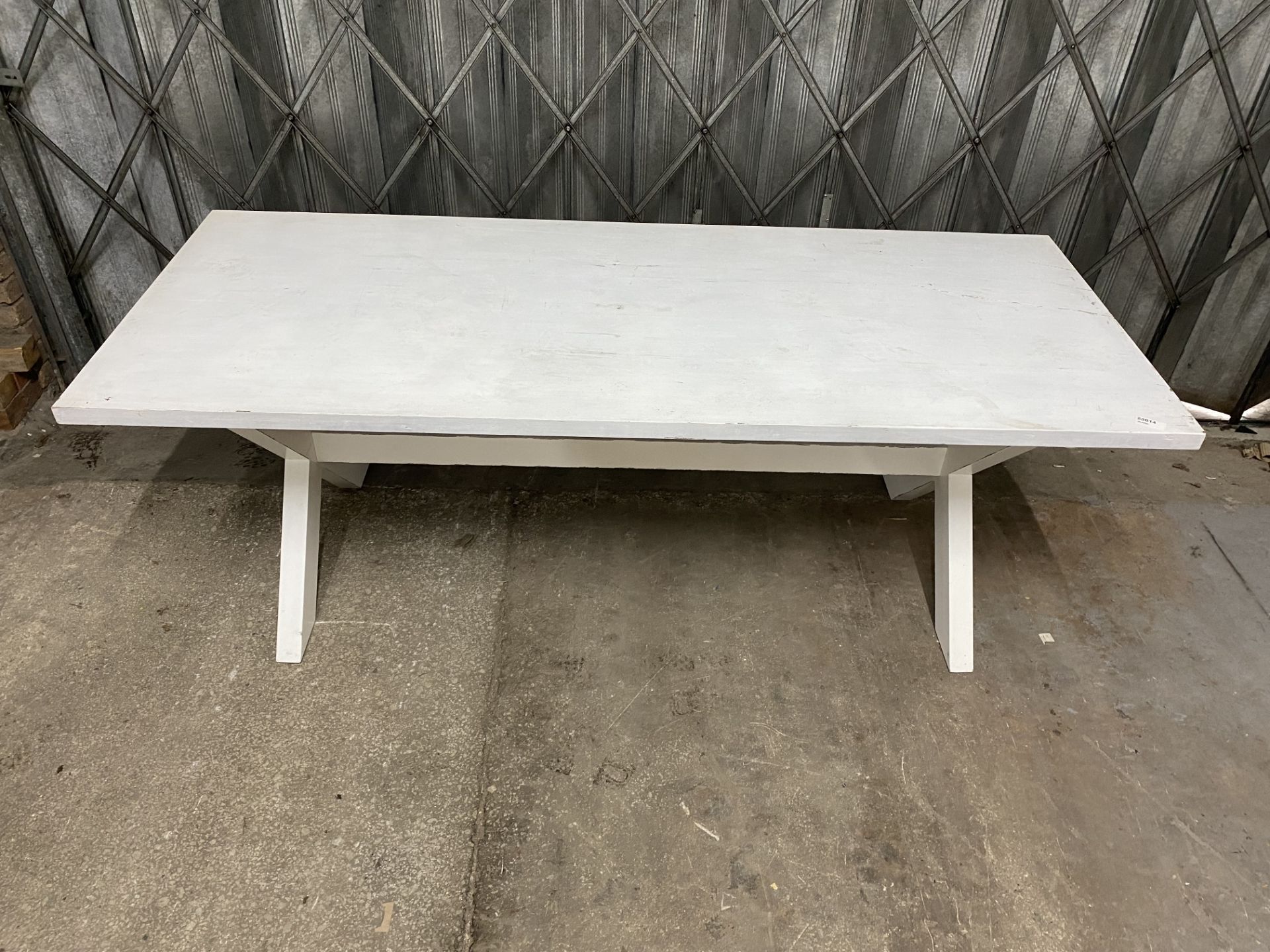 Large White Dining Table - Image 2 of 8