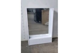 MIRROR WITH GLOSS WHITE CABINET NVC116VTY028 1050MM X 170MM