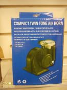 10 x Compact Twin Tone Air Horn for Car/Van