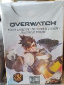 50 x Boxes Brand New Overwatch Sticker Pack Cartons