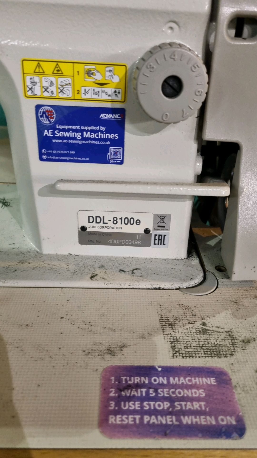 Juki Electric Sewing Machine | DDL-8100e - Image 2 of 4