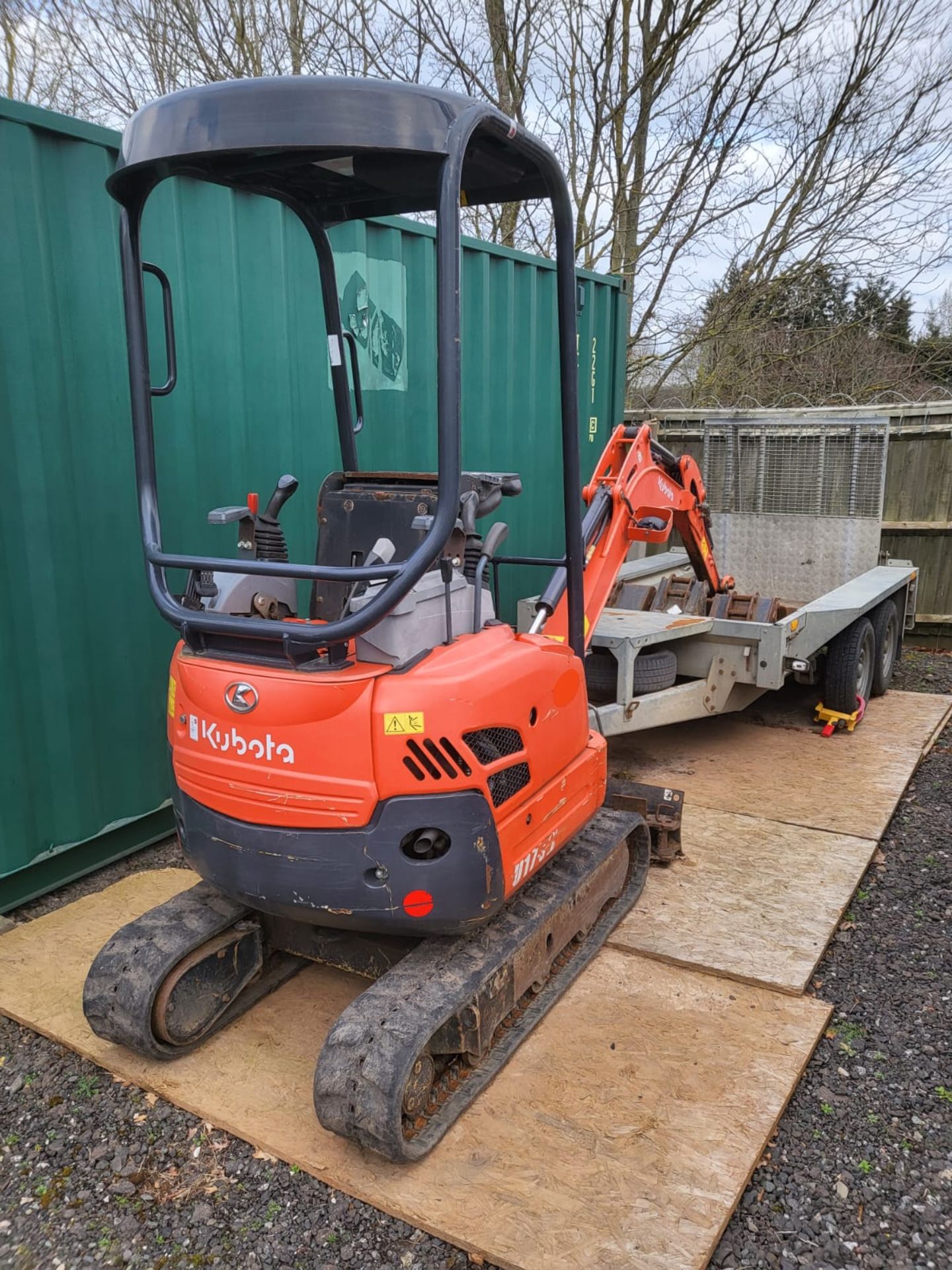 Kubota U17-3 Excavator/Mini Digger w/Ifor Williams Trailer | Hours: 2504.9 - Image 12 of 15